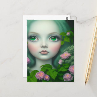 Antidote Ivy Green Mit Augen Girl Postkarte