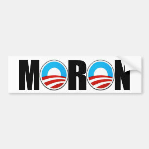 Antiein Idiot Obama Obamas Autoaufkleber