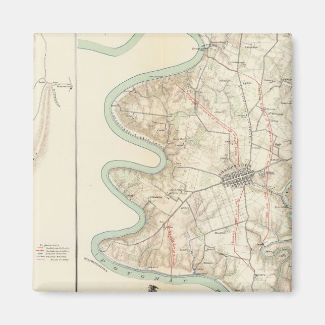 Antietam, Harper's Ferry, Sharpsburg Magnet (Vorne)