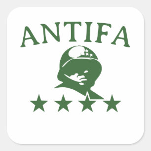 ANTIFA Allgemein Quadratischer Aufkleber