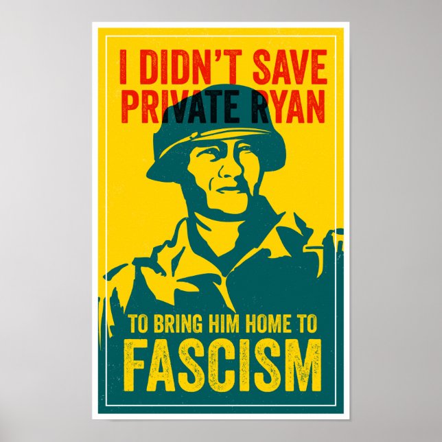 ANTIFA POSTER: Saving Private Ryan | Digital  Poster (Vorne)