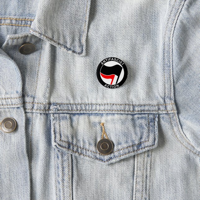Antifaschist Button (Beispiel)