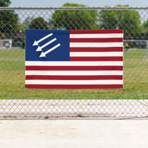 Antifaschistische amerikanische Flagge Banner