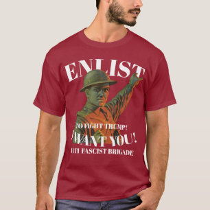 ANTIFASCHISTISCHE BRIGADE ANMELDEN SCHLAGEN SIE SI T-Shirt