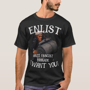 ANTIFASCHISTISCHE BRIGADE ANWERBEN SCHLAGEN SIE SI T-Shirt