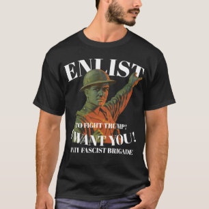 ANTIFASCHISTISCHE BRIGADE ANWERBEN SIE SCHLAGEN SI T-Shirt