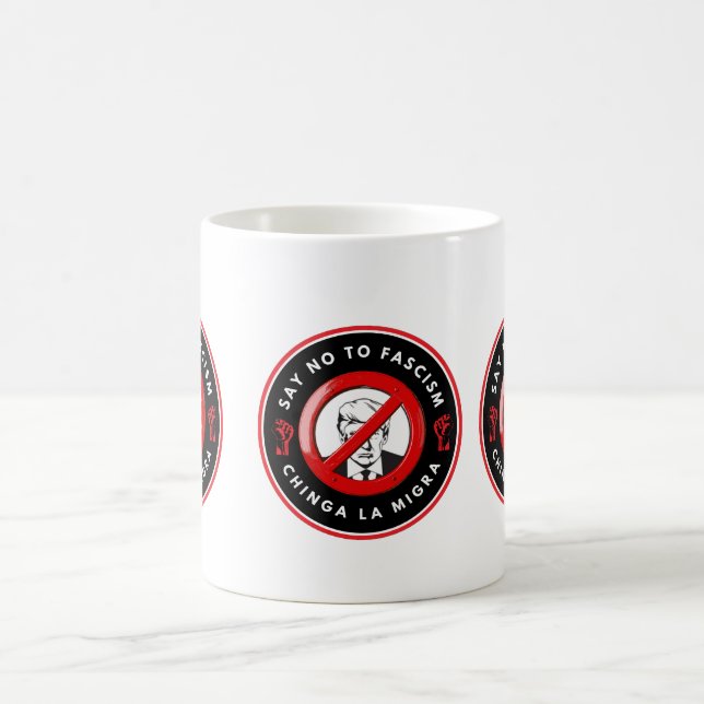 Antifaschistische Jeansjacke Kaffeetasse (Mittel)