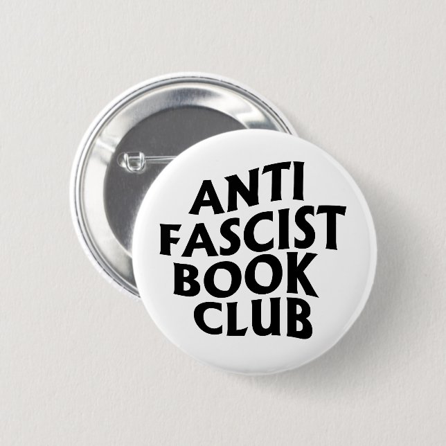Antifaschistischer Buchclub Button (Vorne & Hinten)