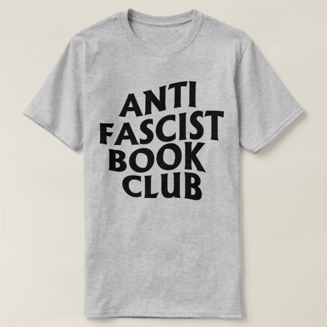 Antifaschistischer Buchclub T-Shirt (Design vorne)