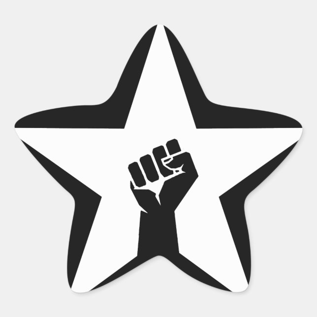 Antifaschistischer Star Stern-Aufkleber (Vorderseite)