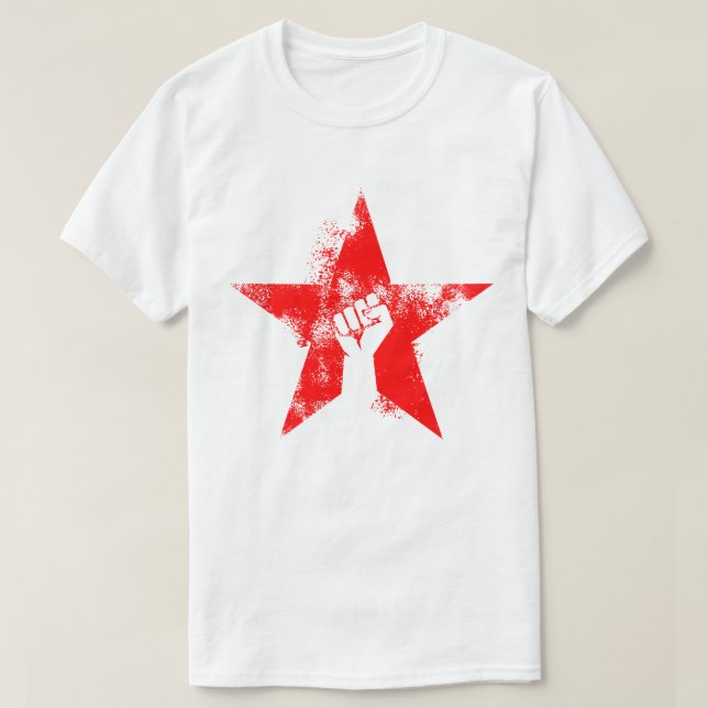 Antifaschistischer Star T-Shirt (Design vorne)