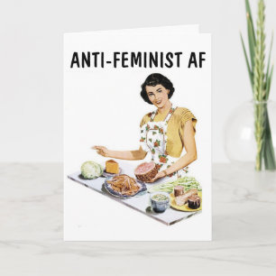 ANTIFEMINISTISCHE AF LUSTIGE FREUNDSCHAFTS-GRÜßKAR KARTE