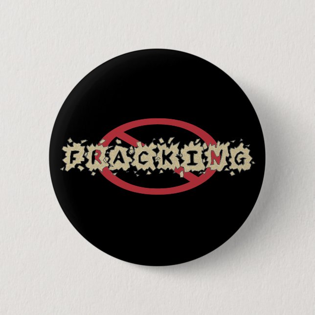 AntiFracking Knopf Button (Vorderseite)