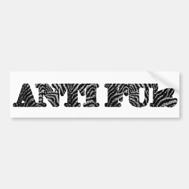 ANTIFUR/Animal Schutz Autoaufkleber (Vorne)