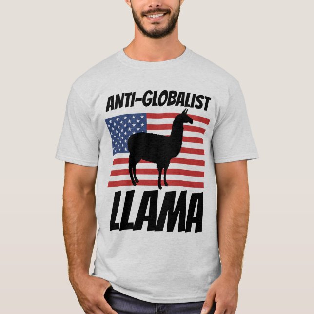 ANTIGLOBALISTISCHE PATRIOTISCHE LLAMA-T - SHIRT (Vorderseite)