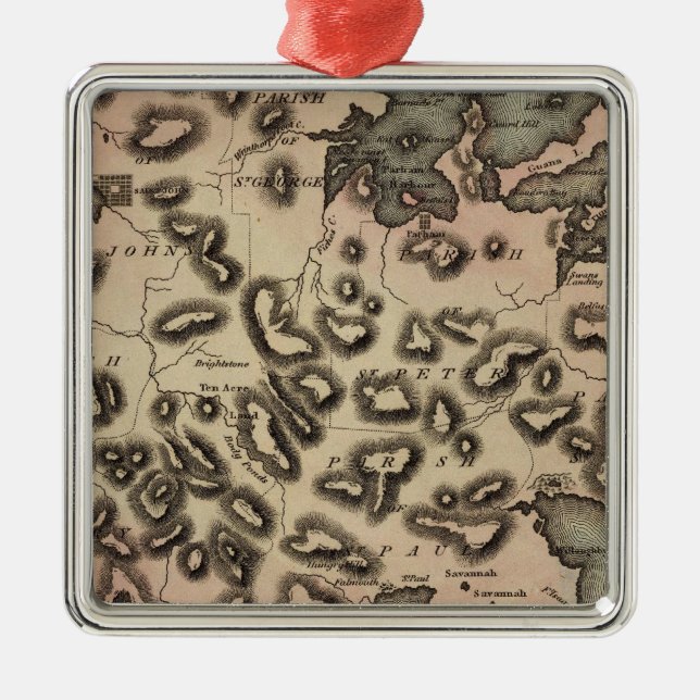 Antigua 2 silbernes ornament (Vorne)