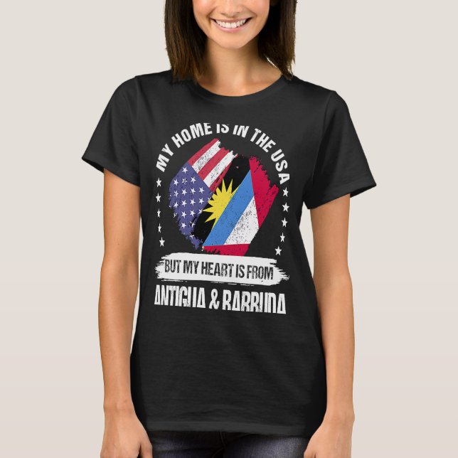 Antigua American Patriot Grown Proud My Heart is f T-Shirt (Vorderseite)