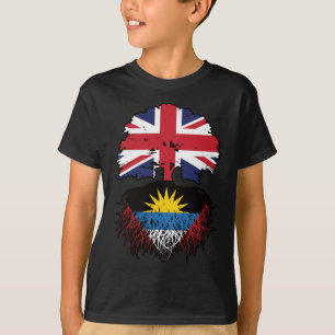 Antigua Antiguan Britische Tree Roots Flag T-Shirt