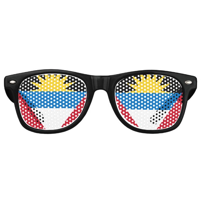 Antigua & Barbuda Flaggen Party Shades Sonnenbrill Partybrille (Vorderseite)