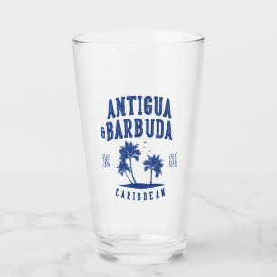 Antigua & Barbuda Karibische Palme Glas