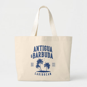 Antigua & Barbuda Karibische Palme Jumbo Stoffbeutel