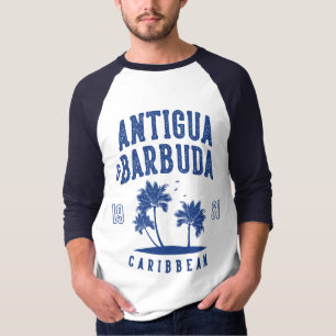 Antigua & Barbuda Karibische Palme T-Shirt