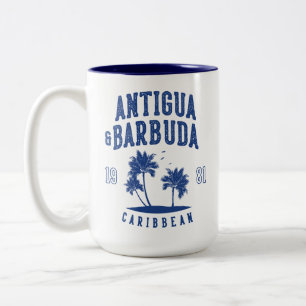 Antigua & Barbuda Karibische Palme Zweifarbige Tasse