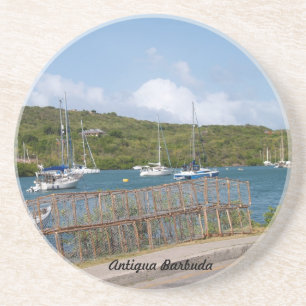 Antigua Barbuda Series - English Harbour Untersetz Sandstein Untersetzer