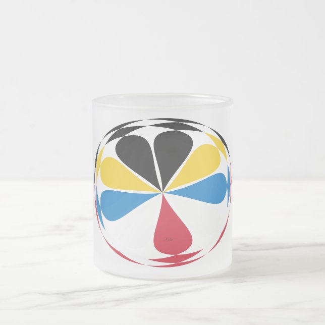 Antigua-Barbuda-Tasse Mattglastasse (Mittel)