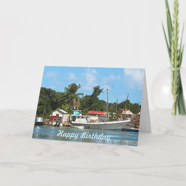 Antigua-Dockingboote Karte (Vorderseite)