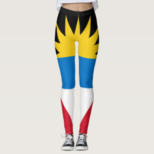 Antigua Flag Antiguan Karibischer Karneval in Barb Leggings