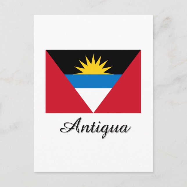 Antigua-Flag-Design Postkarte (Vorderseite)