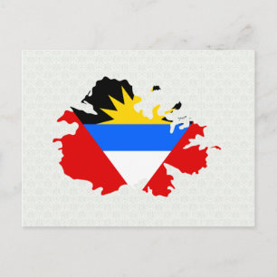 Antigua Flag Karte