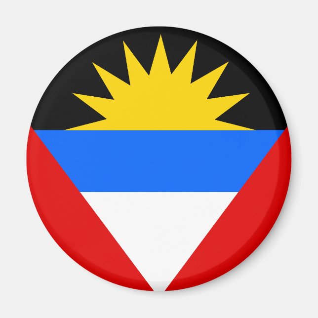 Antigua Flag Magnet (Vorne)