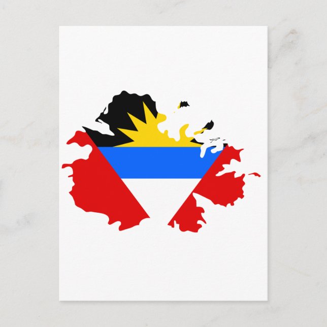 Antigua-Flagge Postkarte (Vorderseite)