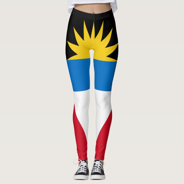 Antigua-Flagge voll Leggings (Vorderseite)