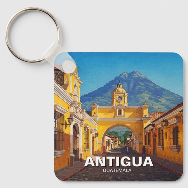 Antigua Guatemala Travel Schlüsselanhänger (Vorderseite)