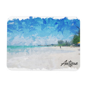 Antigua Karibik Insel tropische Panorama Aussicht Magnet