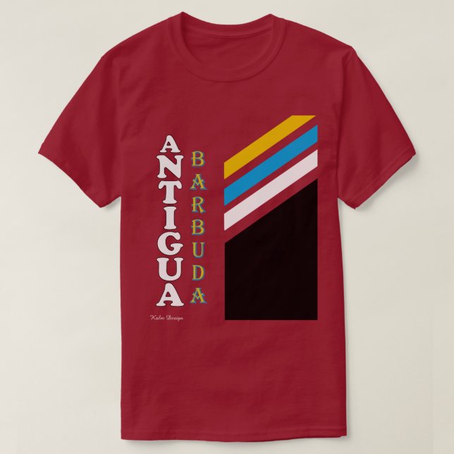 ANTIGUA klassisch farbenfroh  T-Shirt (Design vorne)