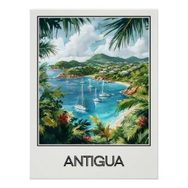 Antigua-Poster, tropische Bucht Poster