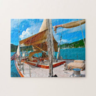 Antigua-Segelyachten. Puzzle