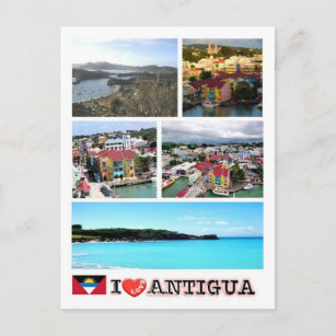 Antigua und Barbuda - Antigua - I Liebe - Postkarte