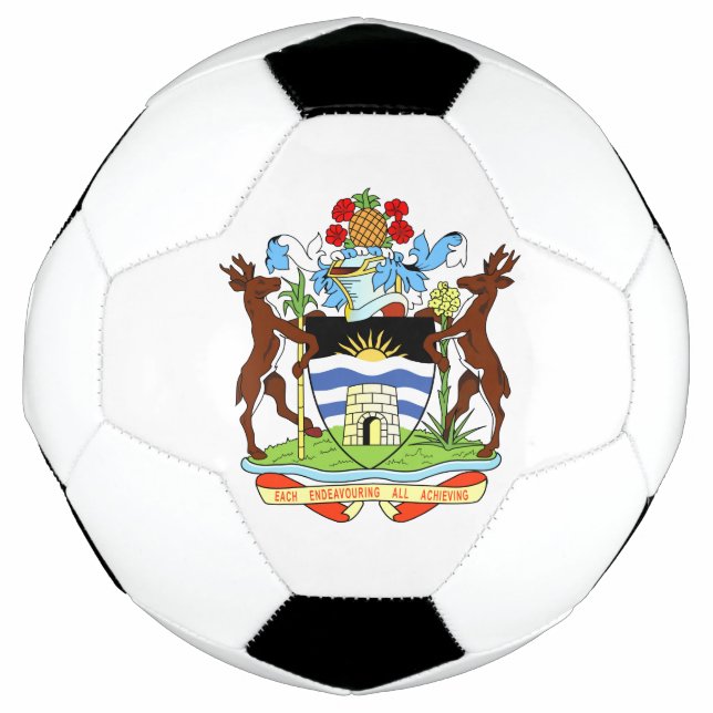 Antigua- und Barbuda-Emblem Fußball (Vorderseite)