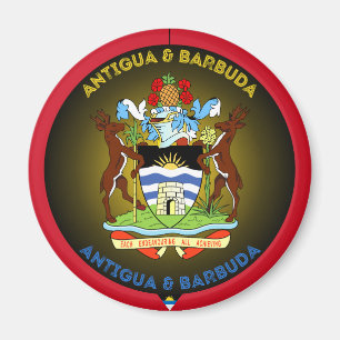 Antigua und Barbuda-Erbe-Emblem Magnet