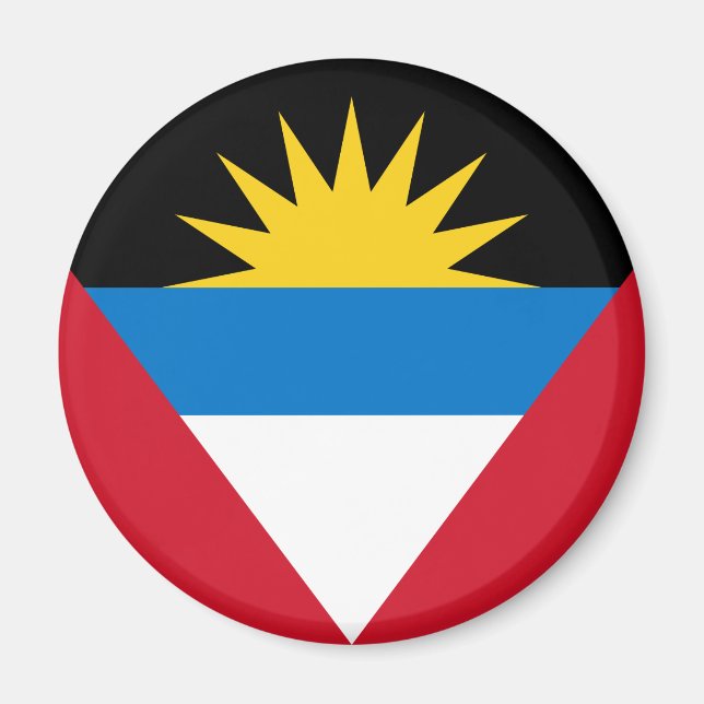 Antigua- und Barbuda-Fahnen-Magnet Magnet (Vorne)