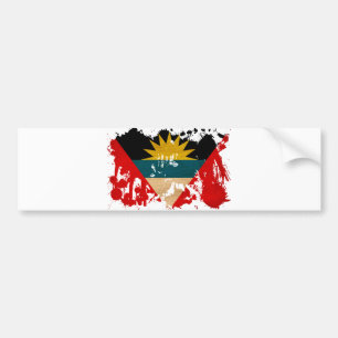 Antigua und Barbuda-Flagge Autoaufkleber