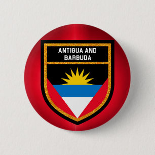 Antigua und Barbuda-Flagge Button
