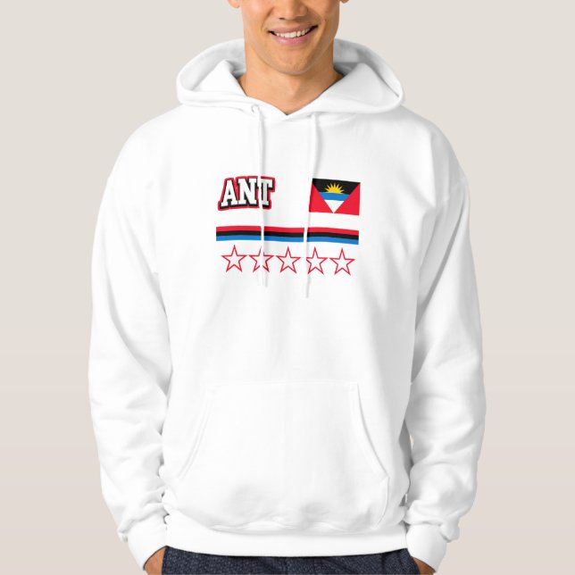 Antigua und Barbuda-Flagge Hoodie (Vorderseite)