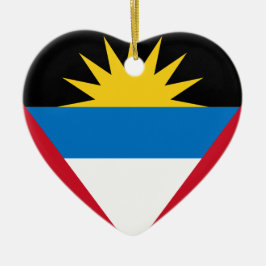 Antigua und Barbuda-Flagge Keramik Ornament