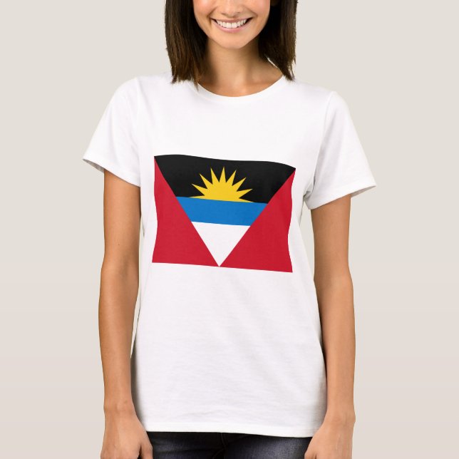 Antigua und Barbuda-Flagge T-Shirt (Vorderseite)